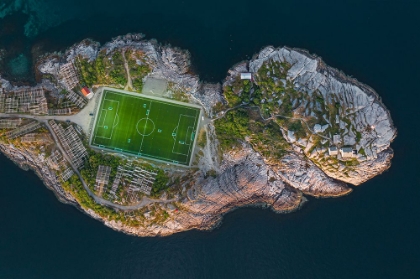 Picture of FOOTBALL FIELD ON THE EDGE OF THE WORLD