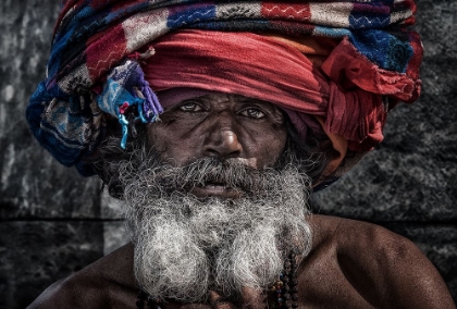 Picture of MAN AT THE PASHUPATINATH TEMPLE - KATHMANDU