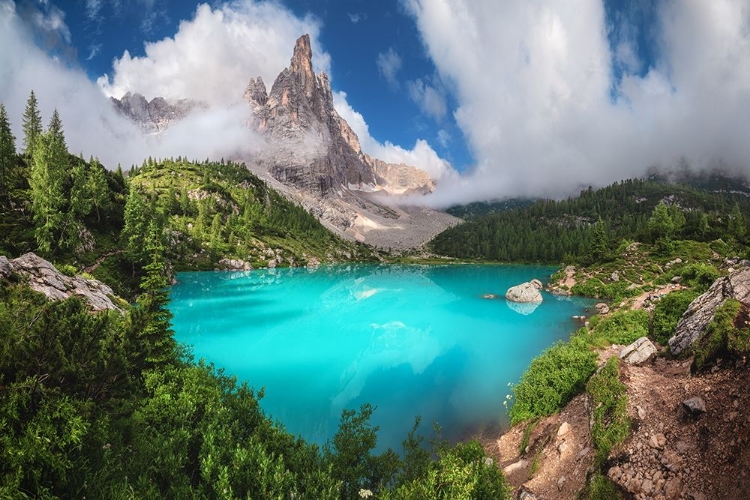 Picture of VENETO - LAGO DI SORAPIS PANORAMA