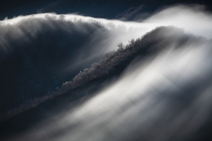 Picture of WATERFALL CLOUDS AND HOARFROST