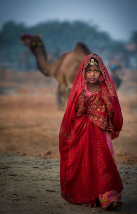 Picture of NOMAD GIRL IN RED DRESS