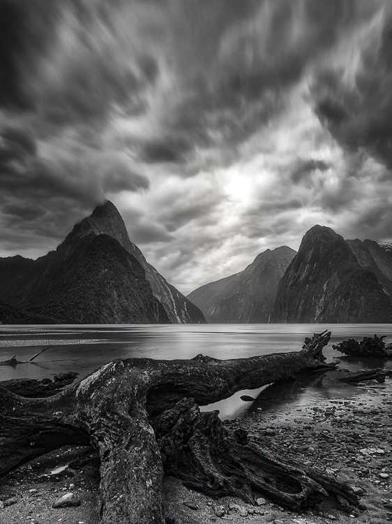 Picture of DANCE OF THE CLOUDS-MILFORD FJORD-NEW ZEALAND.