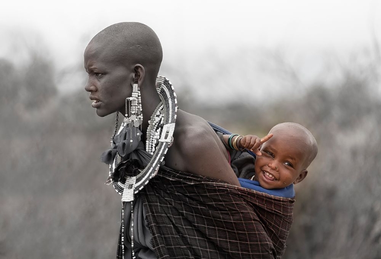 Picture of MAASAI MOTHER AND SON