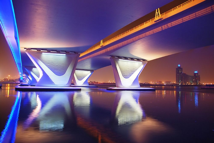 Picture of AL GARHOUD BRIDGE-NIGHT