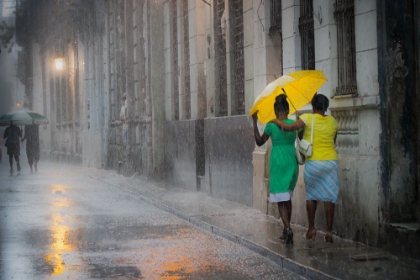 Picture of YELLOW UMBRELLA (RAINY DAY IN HAVANA)