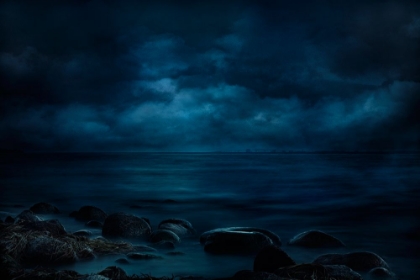 Picture of MOONLIGHT OVER DISTANT SHORES