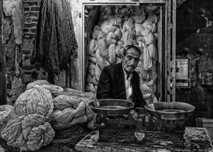 Picture of ROPE SELLER IN A BAZAAR (IRAN)