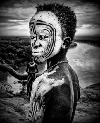 Picture of A BOY OF THE KARO TRIBE. OMO VALLEY (ETHIOPIA).