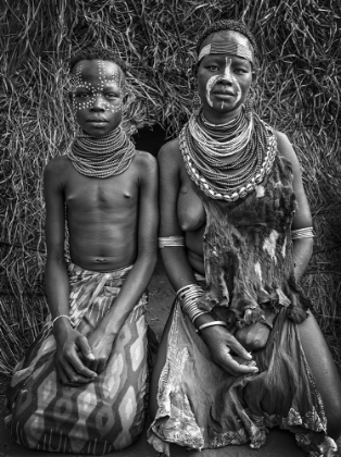 Picture of TWO KARO TRIBE GIRLS (OMO VALLEY-ETHIOPIA)