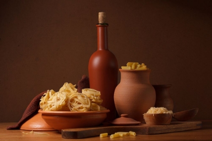 Picture of STILL LIFE WITH PASTA AND CERAMIC WARE