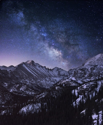 Picture of MILKY WAY OVER LONGS PEAK