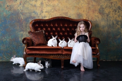 Picture of QTHE RIDDLEQ OR QHOW MANY RABBITS ARE THERE ON THE PHOTOQ?