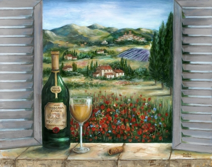 Picture of TUSCAN WHITE AND POPPIES