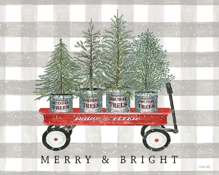 Picture of MERRY AND BRIGHT TREE WAGON