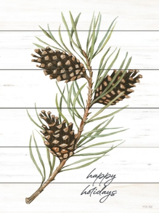 Picture of HAPPY HOLIDAYS PINE CONES
