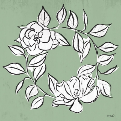 Picture of FLORAL WREATH SKETCH