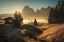Picture of MORNING IN ITALY COUNTRYSIDE 