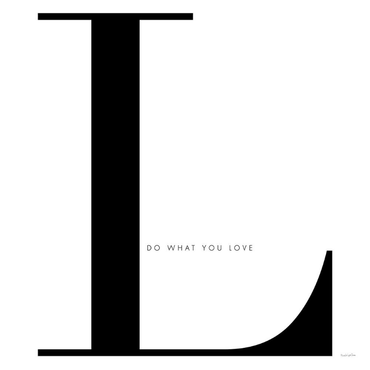 Picture of L IS FOR LOVE ON WHITE