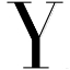 Picture of Y IS FOR YOU ON WHITE