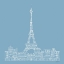 Picture of FRENCH SCRIPT III BLUE