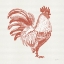 Picture of COTTAGE ROOSTER I RED