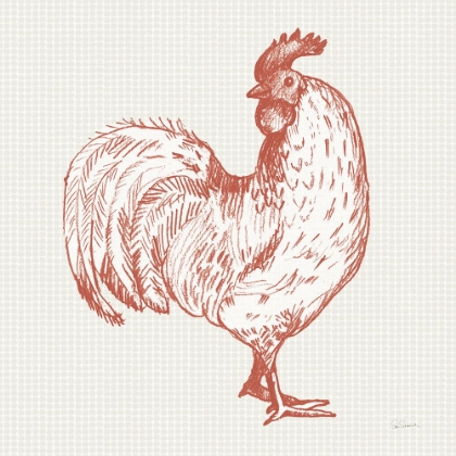 Picture of COTTAGE ROOSTER III RED