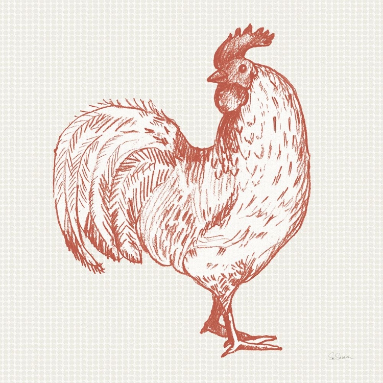Picture of COTTAGE ROOSTER III RED