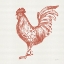 Picture of COTTAGE ROOSTER IV RED