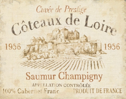 Picture of FRENCH WINE LABEL II CREAM