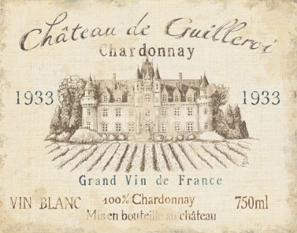 Picture of FRENCH WINE LABEL IV CREAM