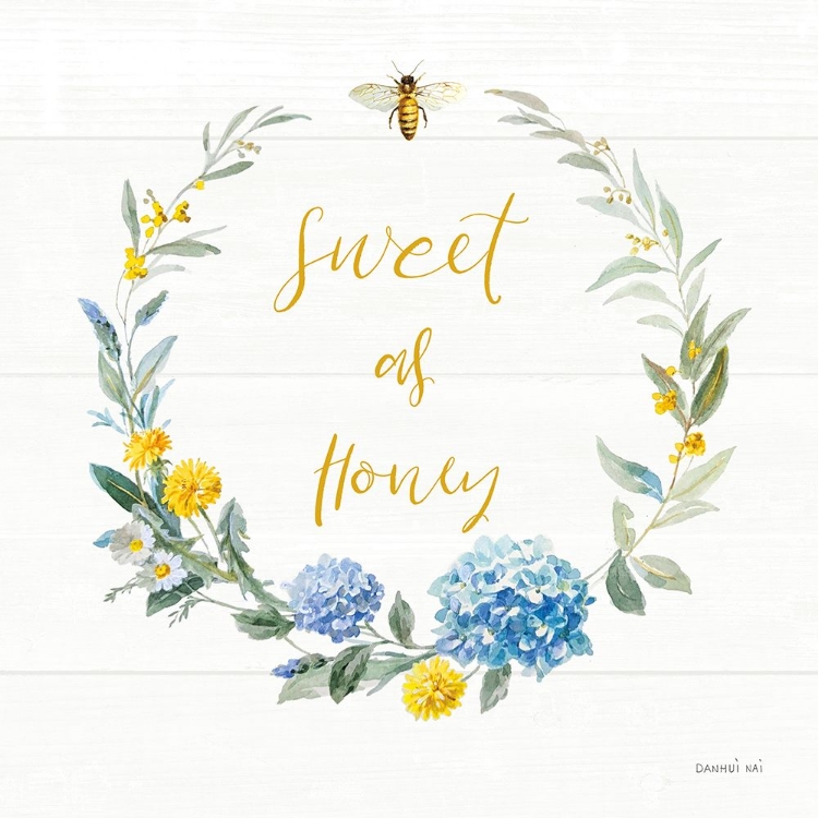 Picture of BEES AND BLOOMS_SWEET AS HONEY WREATH