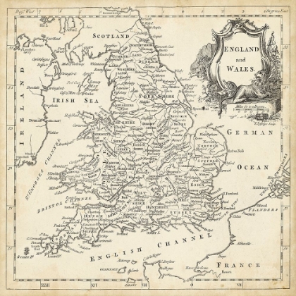 Picture of MAP OF ENGLAND AND WALES