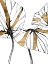 Picture of LINEAR TROPICS WITH GOLD I
