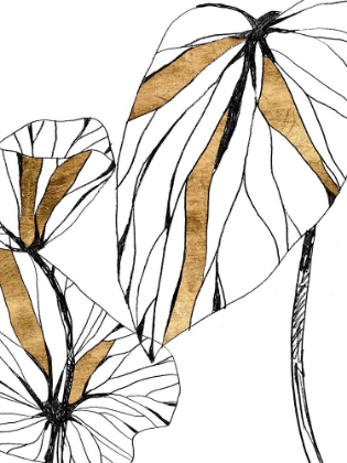 Picture of LINEAR TROPICS WITH GOLD II