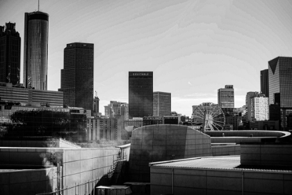 Picture of SKYSCRAPERS AND A FERRIS WHEEL IN THE SKYLINE OF ATLANTA-GEORGIA