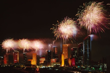 Picture of FIREWORKS OVER HOUSTON-TEXAS
