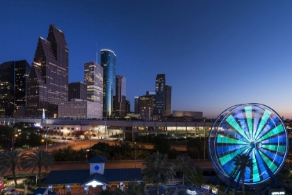 Picture of HOUSTON CITY-TEXAS AT NIGHT