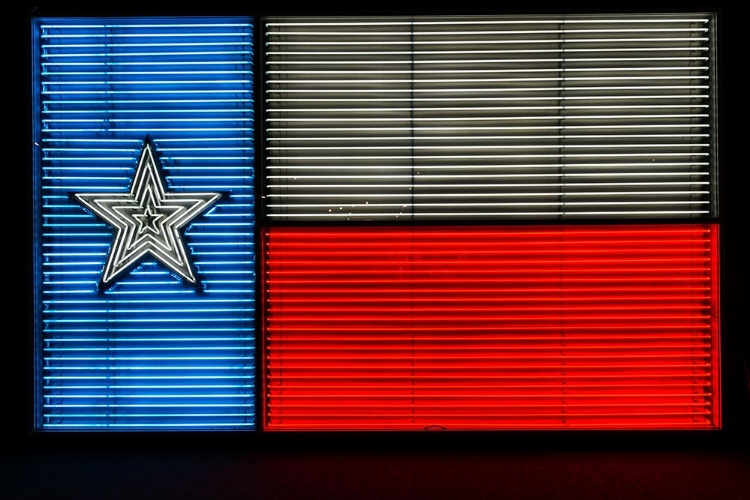 Picture of NEON TEXAS FLAG AT UNIVERSITY OF TEXAS AT SAN ANTONIO