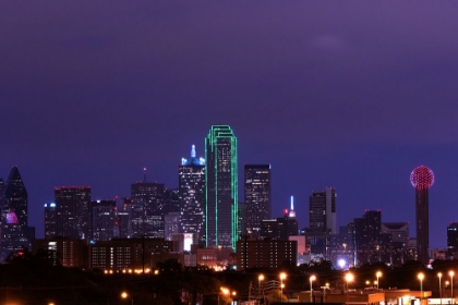 Picture of SKYLINE OF DALLAS-TEXAS-AT DUSK