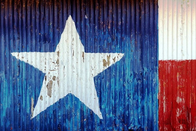 Picture of TEXAS STATE FLAG PAINTED ON A BARN