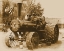 Picture of STEAM ENGINE IN SEPIA