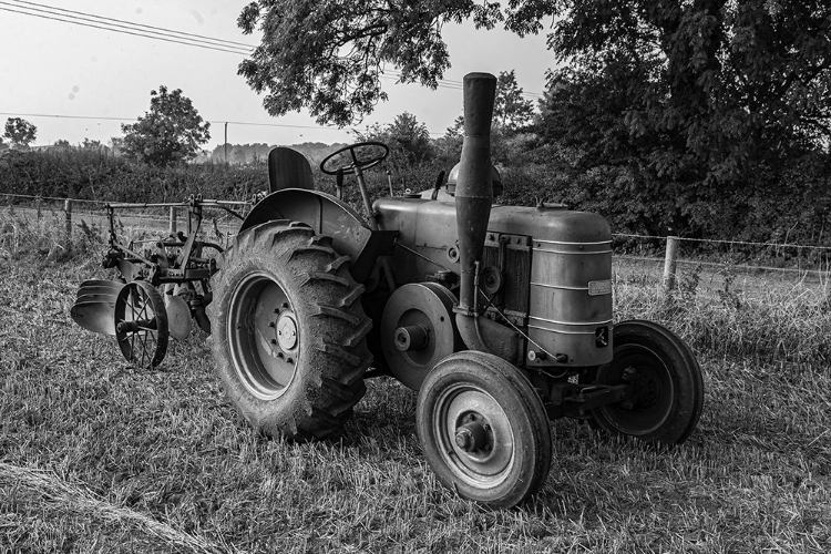 Picture of VINTAGE TRACTOR WITH PLOUGH