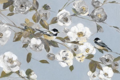Picture of CHICKADEES AND BLOSSOMS II