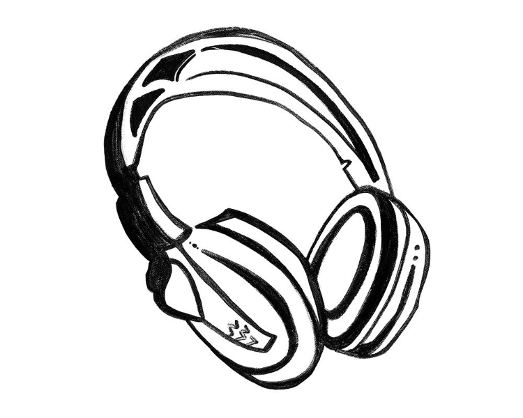 Picture of HEADPHONES SKETCH