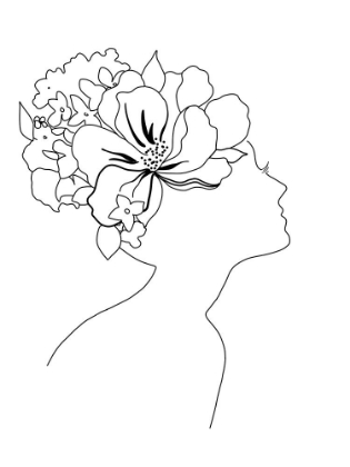 Picture of FASHION FLORAL SKETCH I