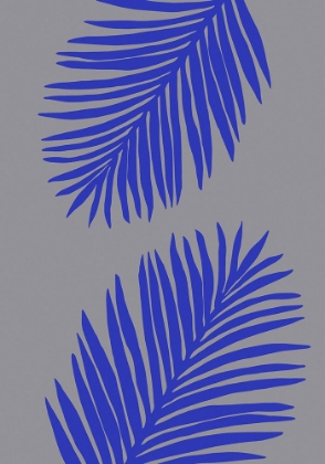 Picture of PALM LEAF 02 SOFT GRAY