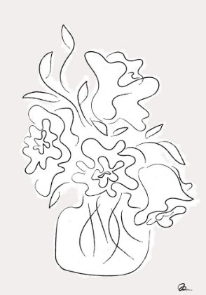 Picture of FLOWER BOUQUET GREY