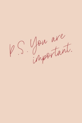 Picture of P.S. YOU ARE IMPORTANT