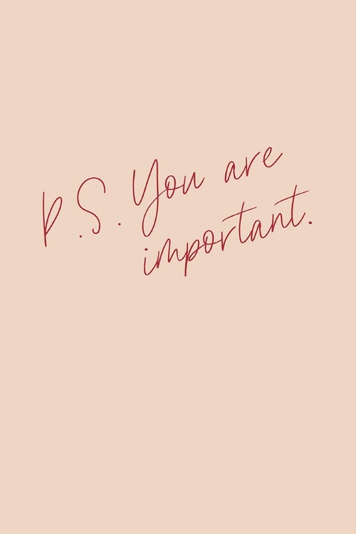 Picture of P.S. YOU ARE IMPORTANT