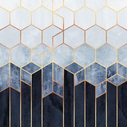 Picture of SOFT BLUE HEXAGONS